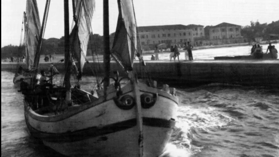 foto d'epoca del trabaccolo Bruna