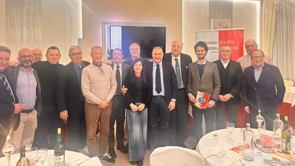 Foto di gruppo al termine della serata