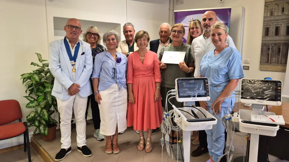 Foto di gruppo dopo la donazione