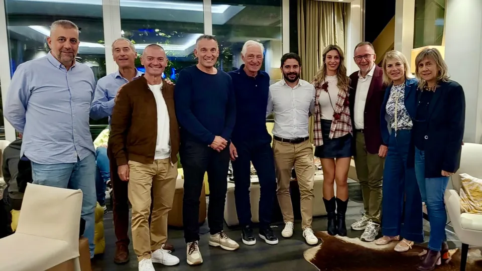 Foto di gruppo insieme a Francesco Moser