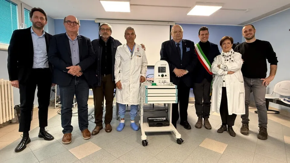 foto di gruppo per la donazione