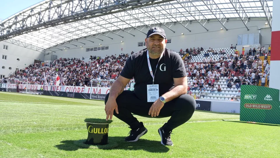 Francesco Gullo con la GULLOCAM FG 18 all'Euganeo
