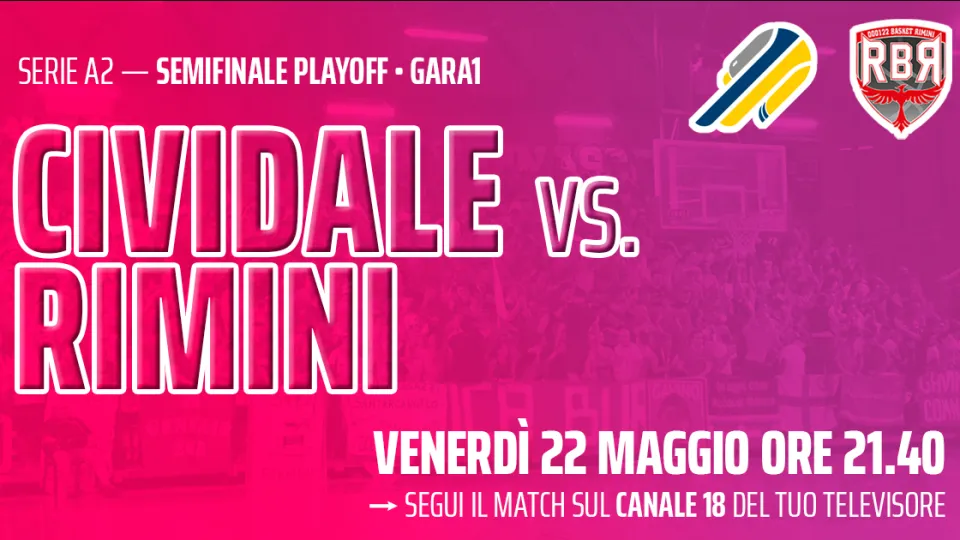 Gara1 Cividale-RBR in differita su Icaro TV