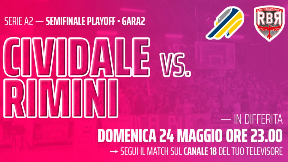 Gara2 Cividale-Rimini su Icaro TV