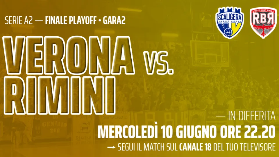 Gara2 Verona-RBR in differita su Icaro TV