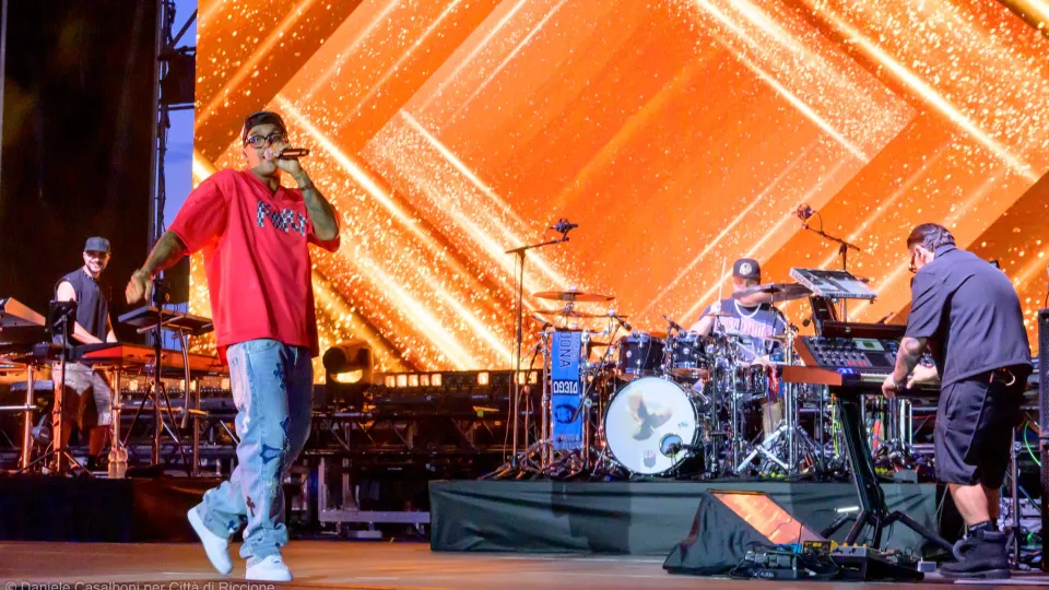 Geolier sul palco di Riccione