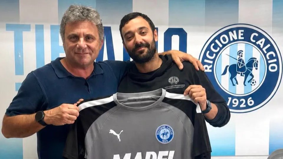 Giacomo Barbanti insieme al presidente Roberto Carnevali