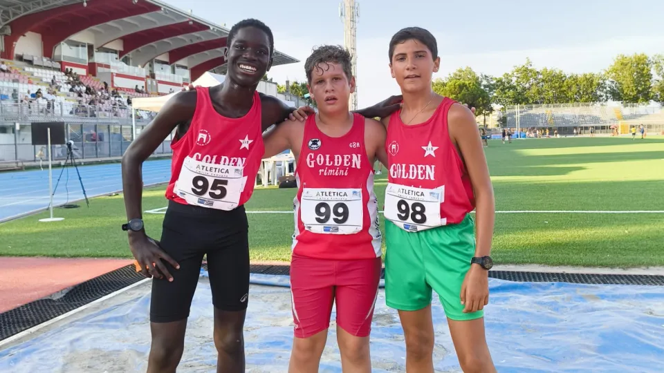 Gli atleti Ragazzi del Golden Club Rimini