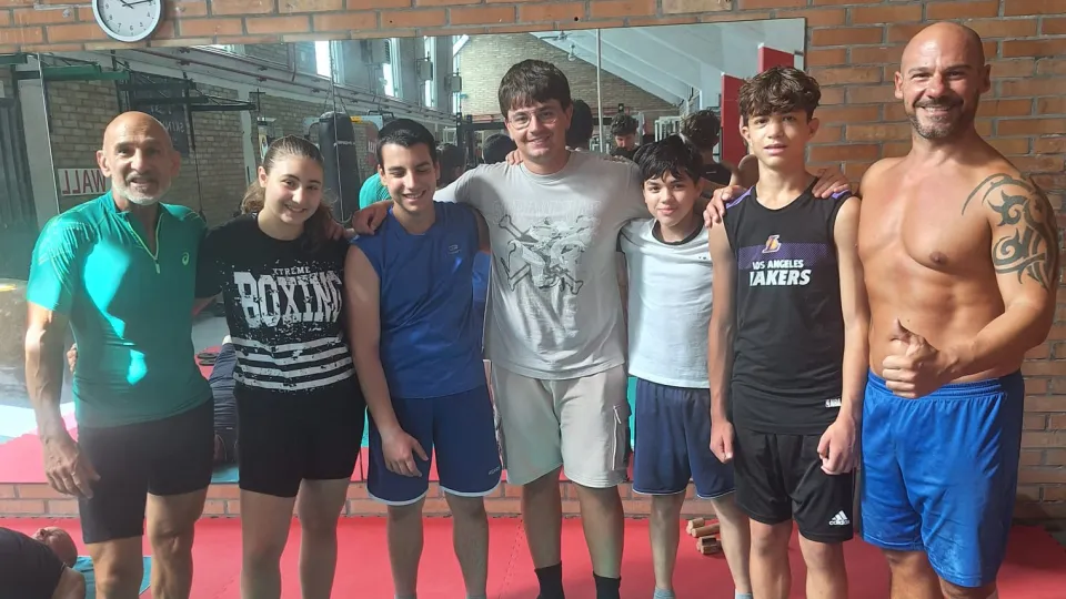 Gruppo Pesisti Riminese ASD e Scuola Judo Rimini in palestra