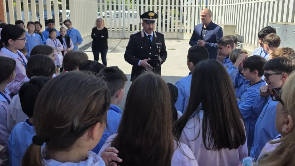 I bambini ospiti dell'Arma di Bellaria Igea Marina