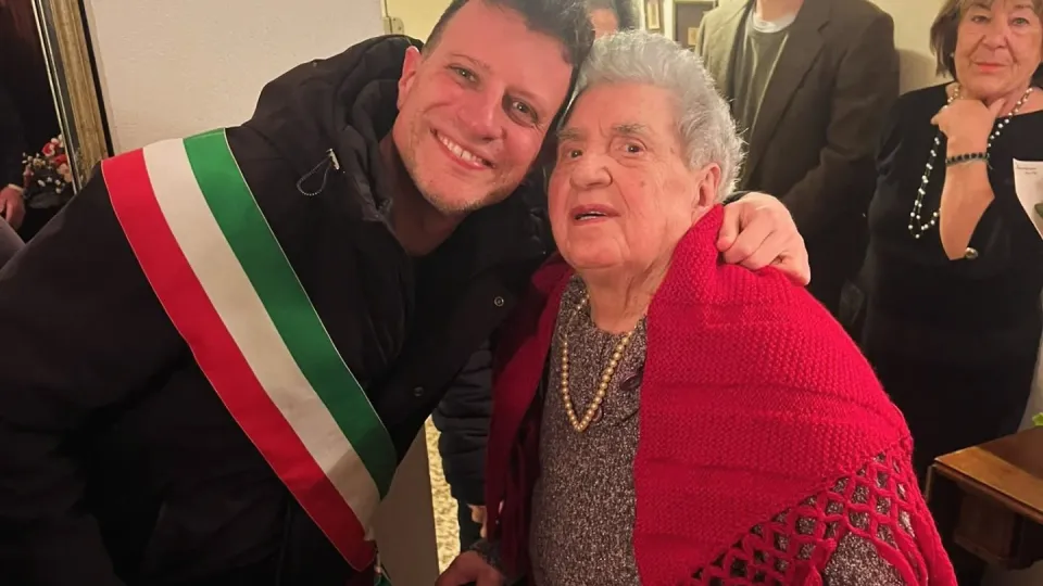 i festeggiamenti di Irma con il sindaco Sacchetti