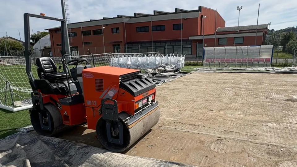 I lavori al "Calbi" di Cattolcia