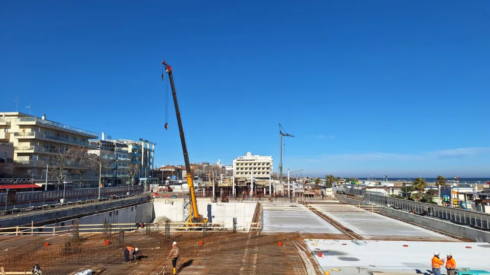 i lavori alla fossa Rodella