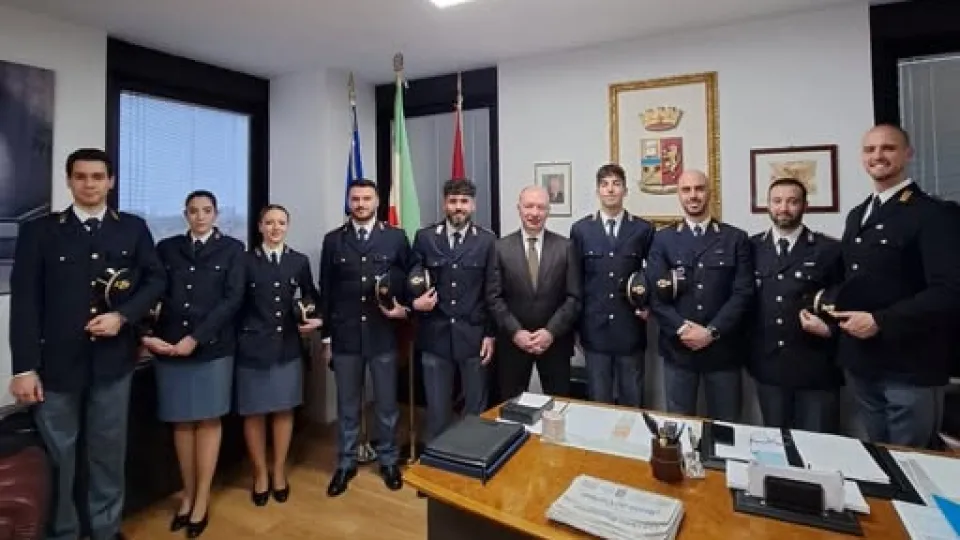i nuovi Vice Ispettori accolti dal Questore
