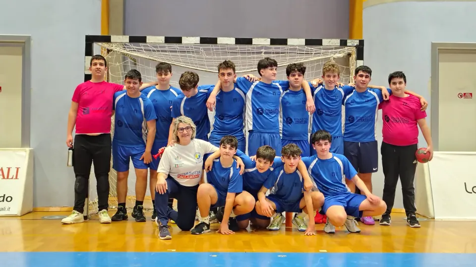 I ragazzi di Rinascita Pallamano Rimini