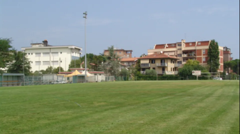 Il campo da calcio (in erba naturale) di San Giuliano (Foto ©Comune di Rimini)