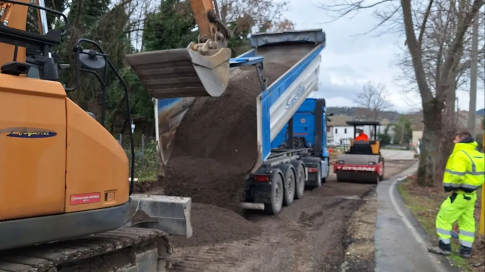 il cantiere a Ponte Verucchio