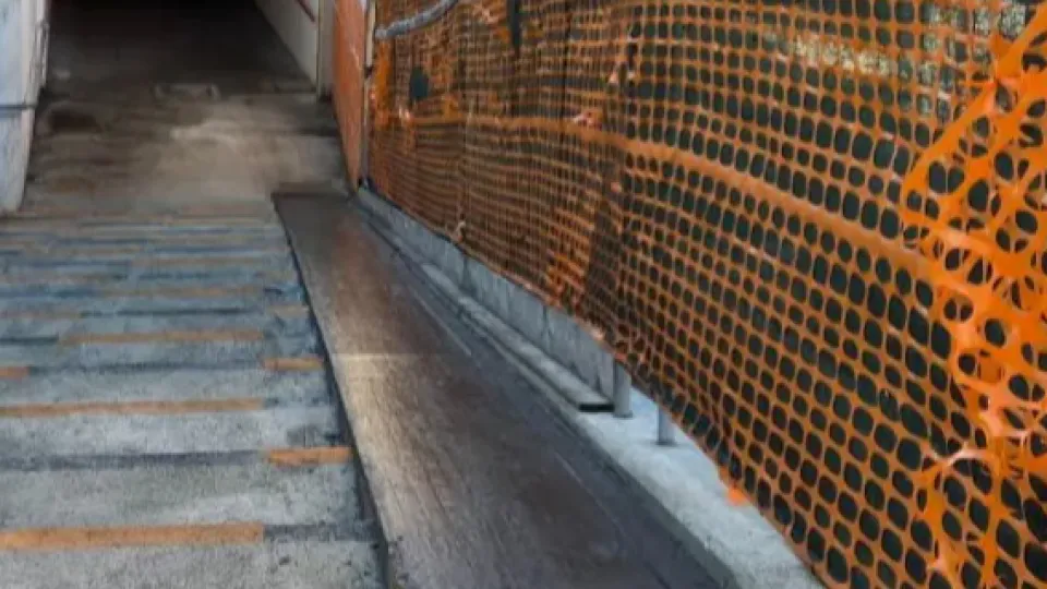 il cantiere del sottopasso