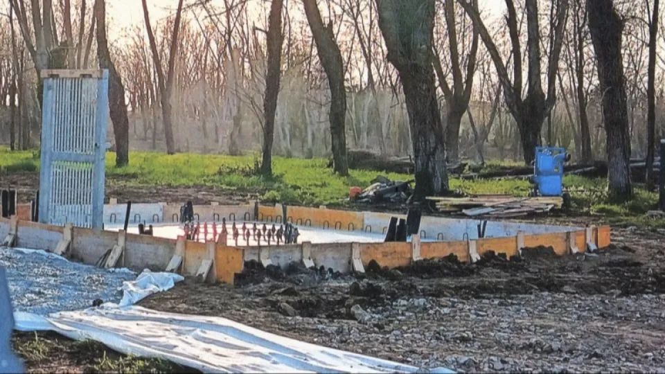 il cantiere dell'antenna