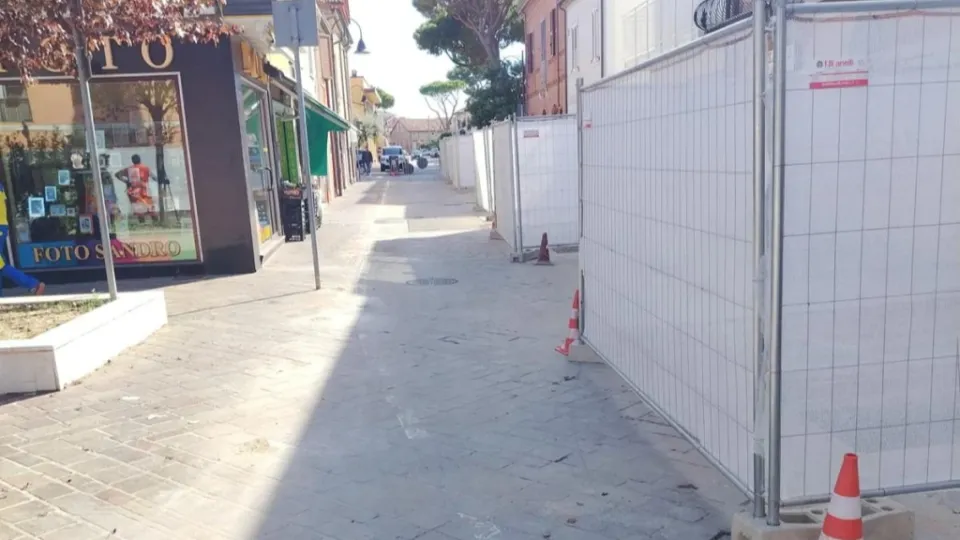 il cantiere si è ristretto