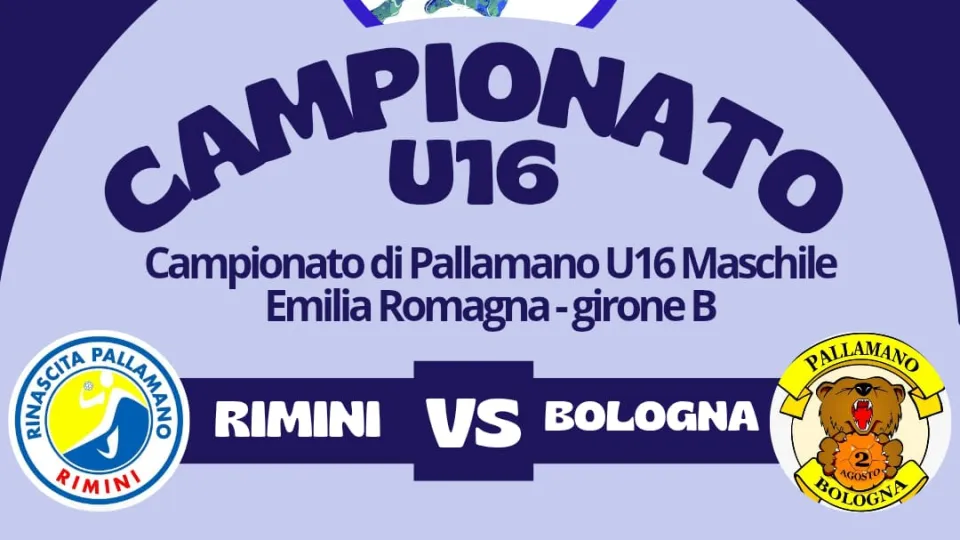 Il cartello della partita della squadra Under 16