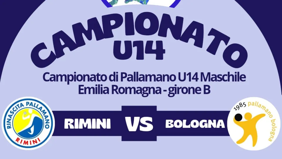 Il cartello della partita dell'Under 14