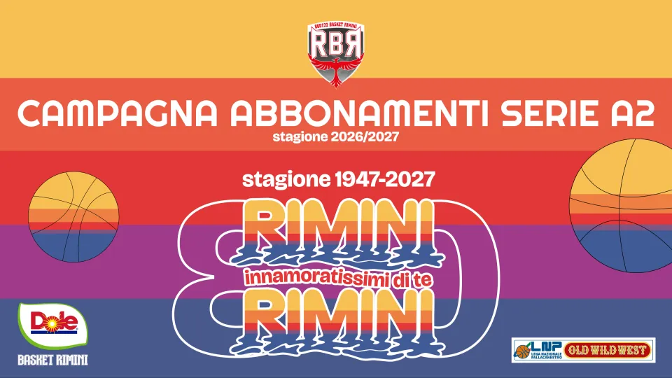 Il claim della campagna abbonamenti 26/27 di RBR