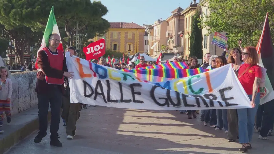 il Giro d'Italia per la Pace a Rimini