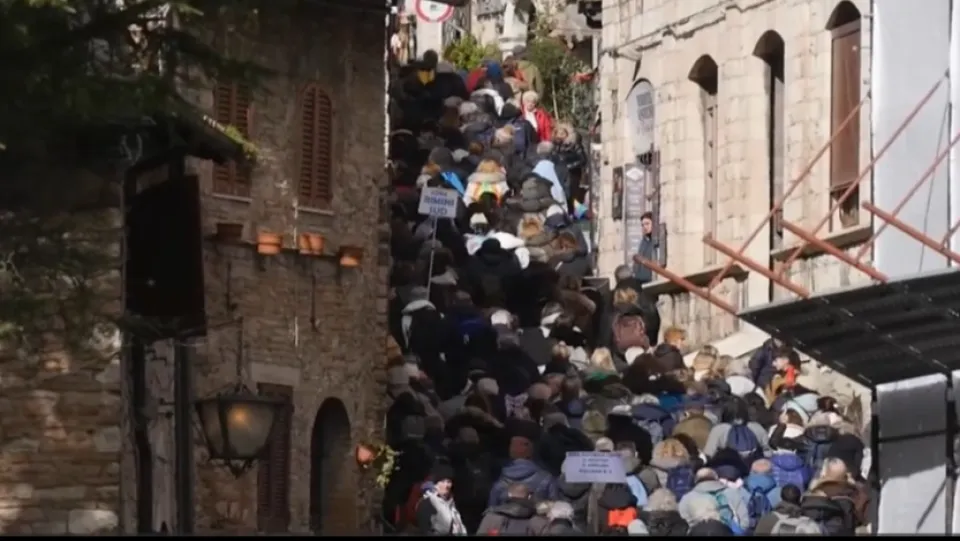 il gruppo di pellegrini riminesi