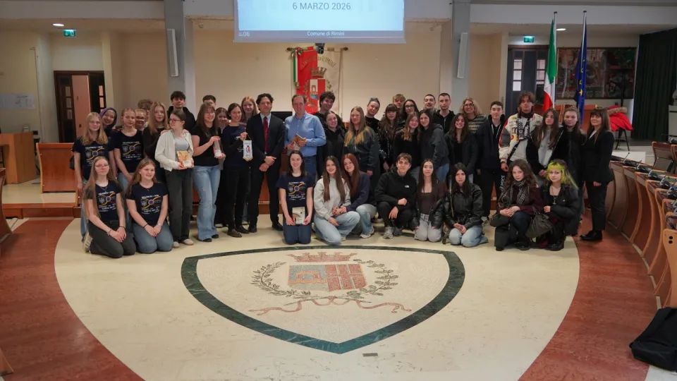 il gruppo di studenti che partecipano al progetto