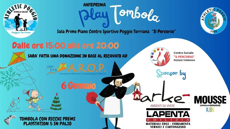 Il manifesto della Play Tombola