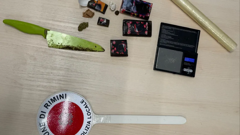 il materiale sequestrato