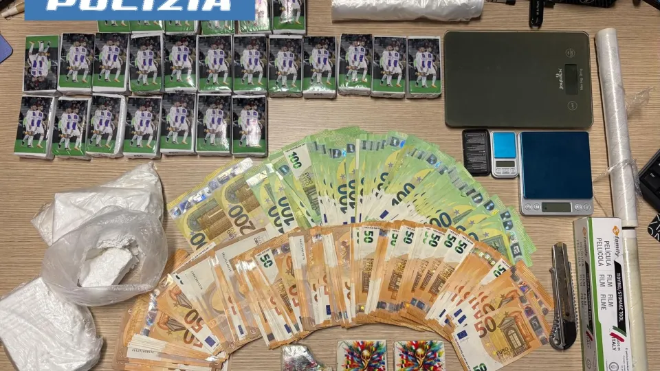 il materiale sequestrato