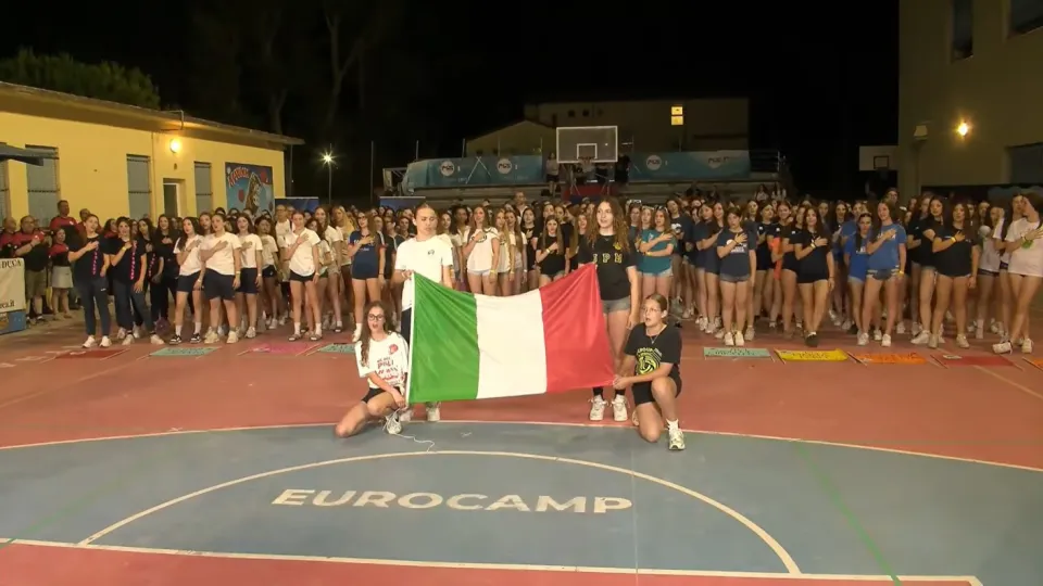 Il momento dell'Inno di Mameli