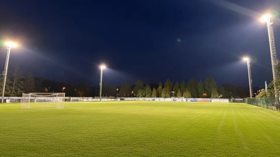Il nuovo impianto di illuminazione dello stadio
