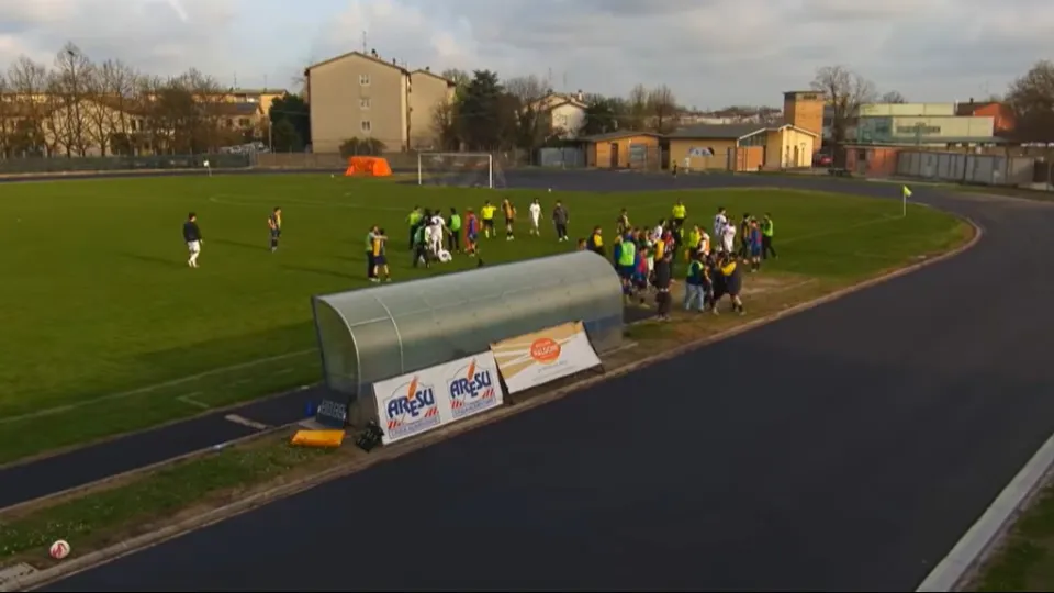 Il parapiglia scoppiato dopo il triplice fischio