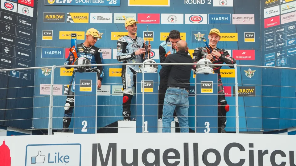 Il podio al Mugello