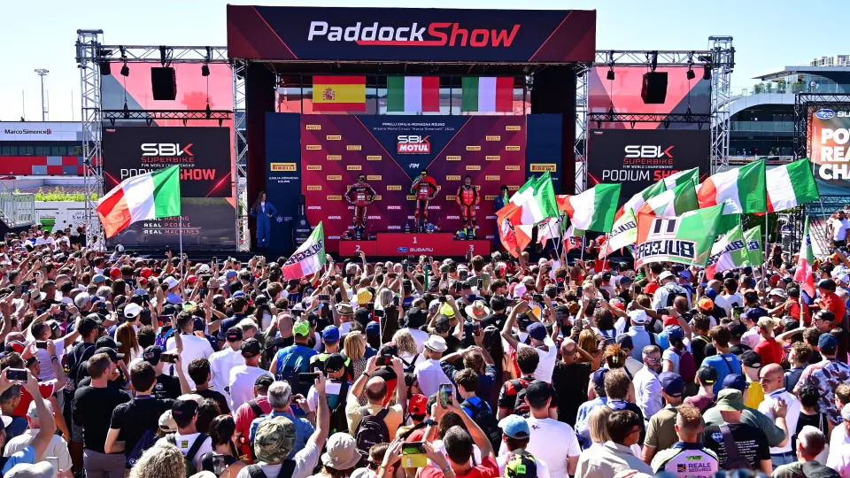 Il podio della SBK 1 2026 (Foto ©Petrangeli)