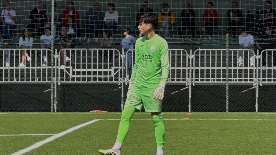 Il portiere della Under 17 Riccardo Mattei, classe 2009