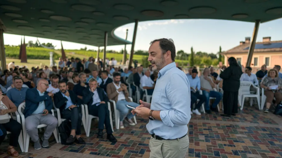 Il presidente Manoni