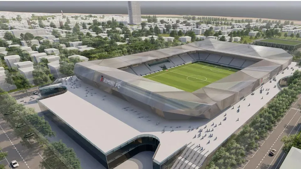 Il rendering del nuovo stadio