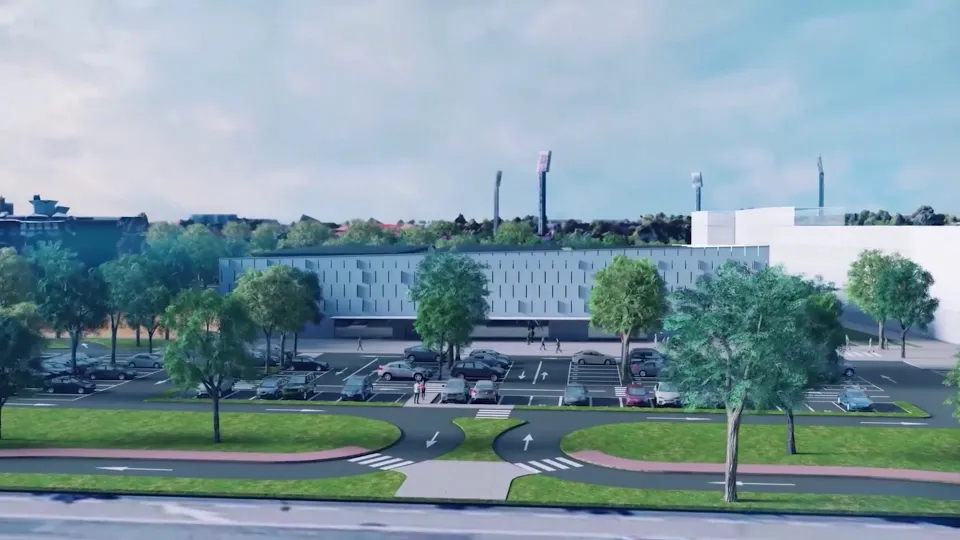 il rendering del supermercato in via Ugo Bassi