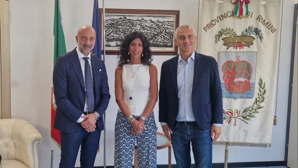 Il responsabile del progetto per “Amarcord S.r.l.” Marco Da Dalto, la vicesindaca Bellini e il presidente Sadegholvaad