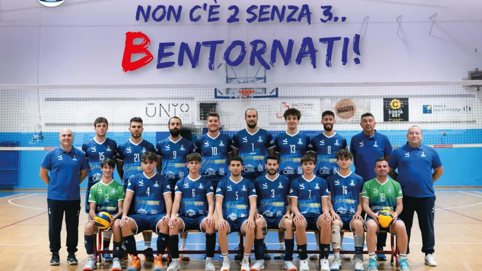 Il Riccione Volley festeggia la terza promozione in B della sua squadra maschile