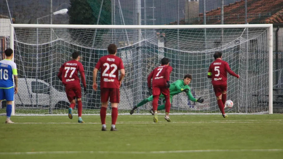 Il rigore di Morellli contro il San Giovanni