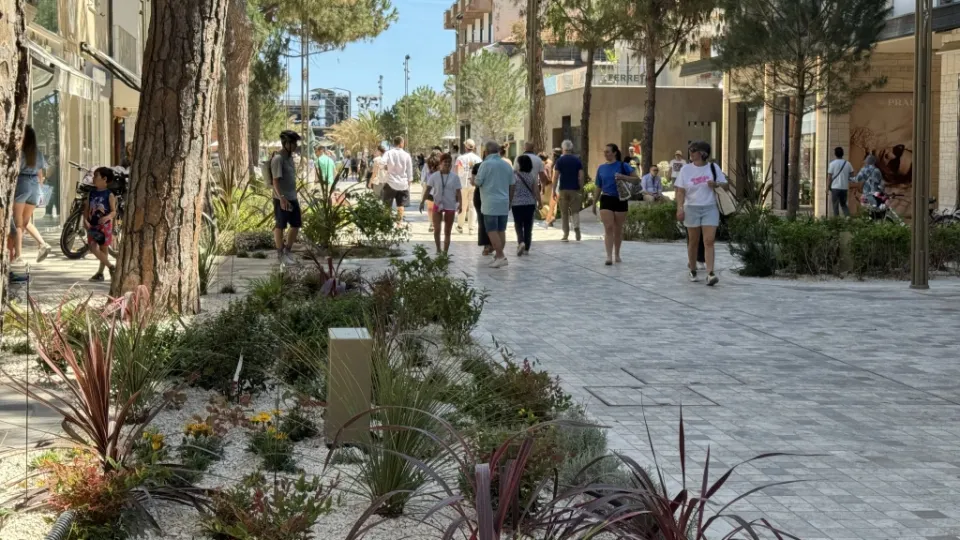 il secondo tratto del nuovo viale Ceccarini