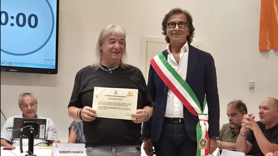 Il sindaco premia Leardini