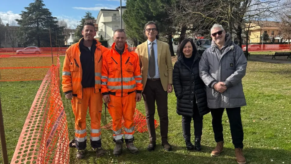 il sopralluogo al cantiere