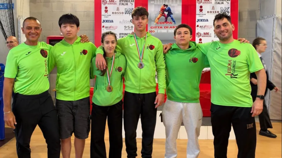 Il team della Judoka Riccionese