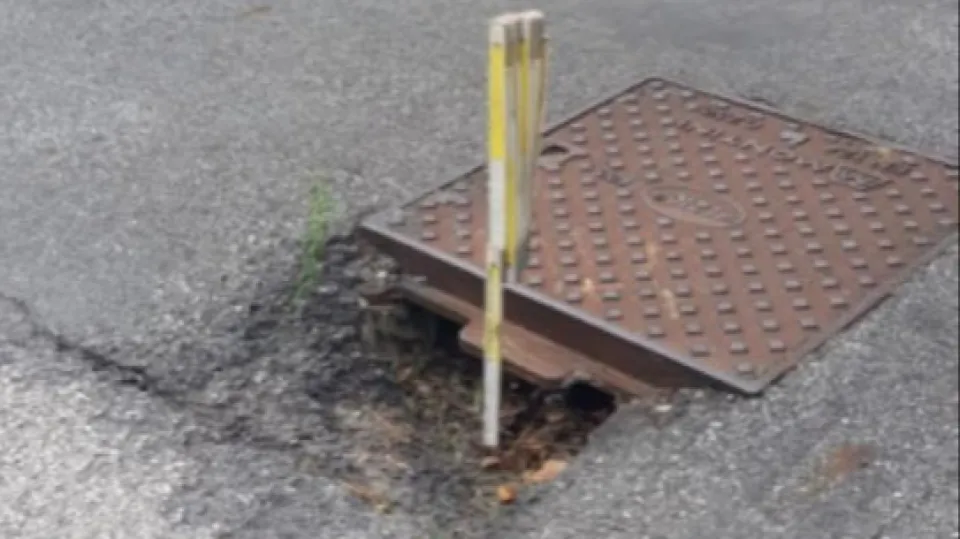 il tombino incriminato